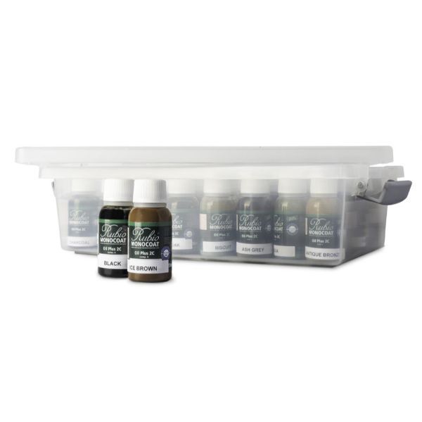 Afbeelding van Rubio Monocoat Kleurenset / Sample box 2C Comp A 20ml